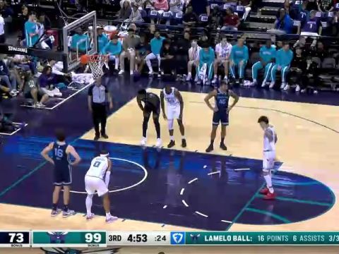 NBA季前赛：灰熊vs黄蜂第3节英文原声回放