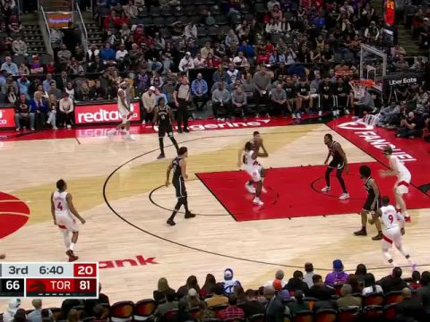 NBA季前赛:篮网vs猛龙第3节中文解说回放