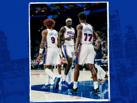NBA季前赛:森林狼vs76人第3节英文原声回放