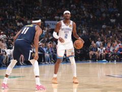 NBA季前赛战报：吉昂压哨三分绝杀雷霆16分逆转掘金 亚历山大5中5