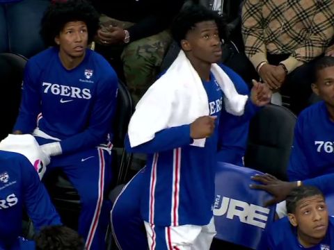 NBA季前赛:森林狼vs76人第4节英文原声回放