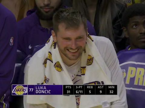 NBA季前赛:国王vs湖人第4节英文原声回放