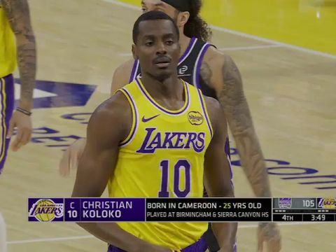 NBA季前赛:国王vs湖人第4节中文解说回放