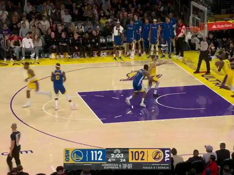 勇士vs湖人第4节中文解说回放