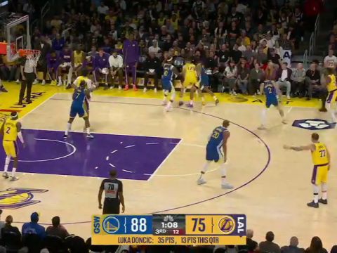 勇士vs湖人英文原声全场回放