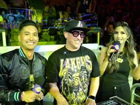 勇士vs湖人第3节英文原声回放