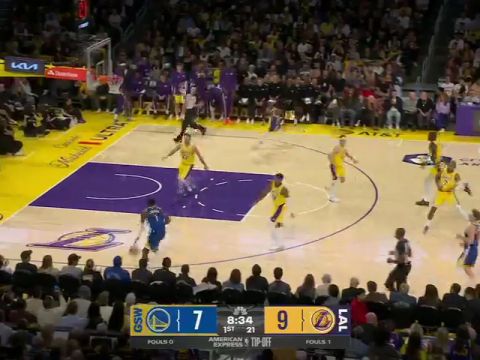 勇士vs湖人第1节中文解说回放