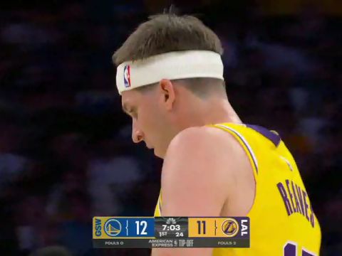 勇士vs湖人第1节英文原声回放