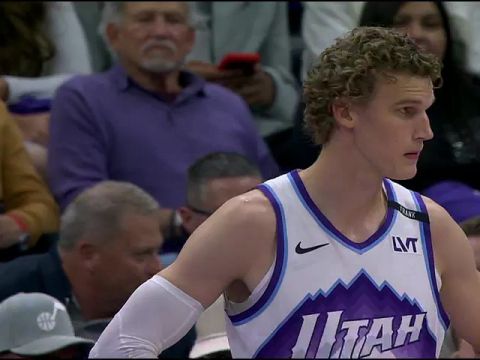 NBA常规赛：快船vs爵士第1节英文原声回放