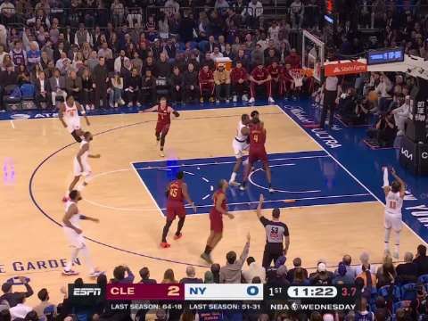 [微博全场集锦]🏀布伦森23+5 米切尔31+5 莫布里22+8 尼克斯击败骑士取开门红