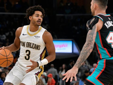 普尔vs灰熊集锦 全场拿下17分2助攻三分7中3鹈鹕首秀表现惊艳