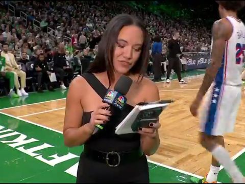 NBA常规赛:76人vs凯尔特人第1节英文原声回放