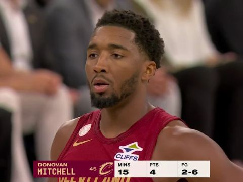 NBA常规赛：骑士vs尼克斯第2节中文解说回放