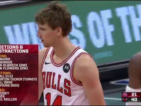 NBA常规赛：活塞vs公牛第2节中文解说回放