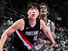 NBA开拓者vs森林狼 半场结束杨瀚森替补登场5分钟得到2分1板1犯规正负值-5