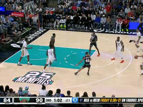 NBA常规赛：鹈鹕vs灰熊第3节中文解说回放