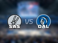 NBA常规赛:次节战罢,马刺以60-51领先独行侠,科内特2+2+2