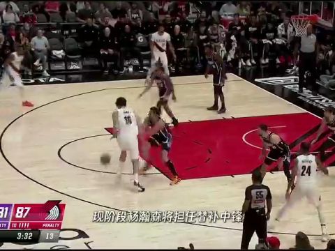 NBA常规赛：活塞vs公牛第1节英文原声回放