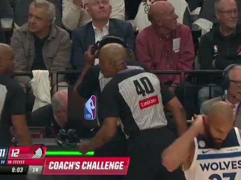 森林狼vs开拓者第1节英文原声回放