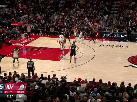 森林狼vs开拓者第4节中文解说回放