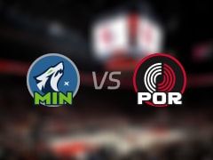 森林狼vs开拓者:半场战罢,森林狼57-61开拓者,爱德华兹得到18分