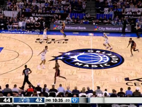 NBA常规赛:热火vs魔术第2节英文原声回放
