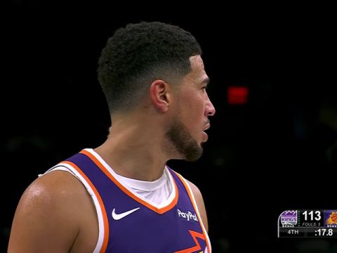 NBA常规赛：国王vs太阳第4节中文解说回放