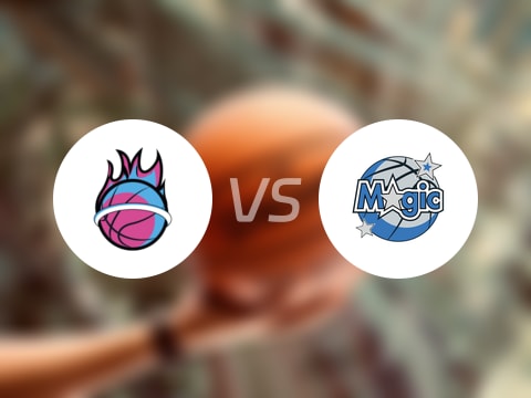 热火vs魔术：半场结束，热火65-69魔术，瓦格纳得到19分