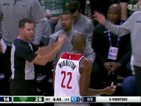 NBA常规赛：奇才vs雄鹿中文解说全场回放