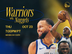nba直播在线观看高清直播：常规赛掘金vs勇士（10.24）约基奇率掘金三巨头来袭