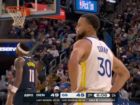 掘金vs勇士第2节中文解说回放