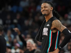 NBA常规赛灰熊vs热火 莫兰特因左脚踝酸痛，本场比赛被列为出战成疑
