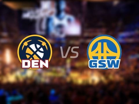 NBA常规赛：半场战罢，掘金以70-61领先勇士，戈登25+2+1