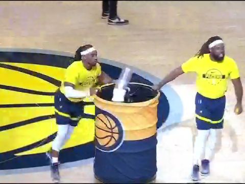 NBA常规赛：雷霆vs步行者第2节英文原声回放