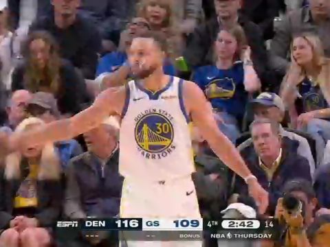 掘金vs勇士第4节英文原声回放