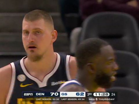 掘金vs勇士第3节英文原声回放