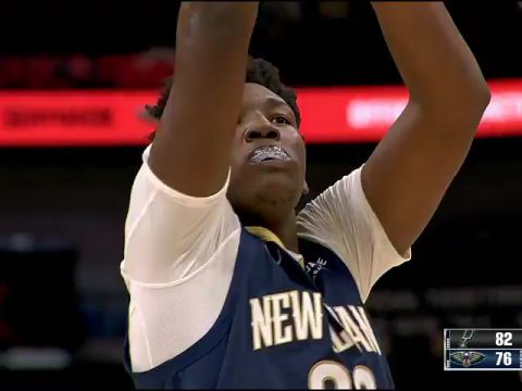 NBA常规赛：马刺vs鹈鹕第3节中文解说回放