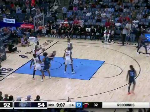 NBA常规赛：热火vs灰熊中文解说全场回放