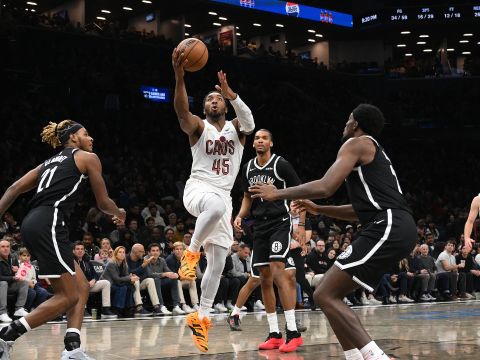 骑士131-124篮网 米切尔狂砍35分带领骑士惊险战胜篮网