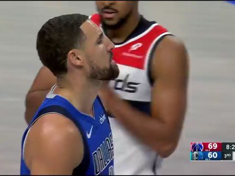 NBA常规赛：奇才vs独行侠第3节英文原声回放