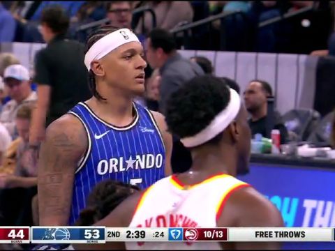 NBA常规赛：老鹰vs魔术第2节英文原声回放