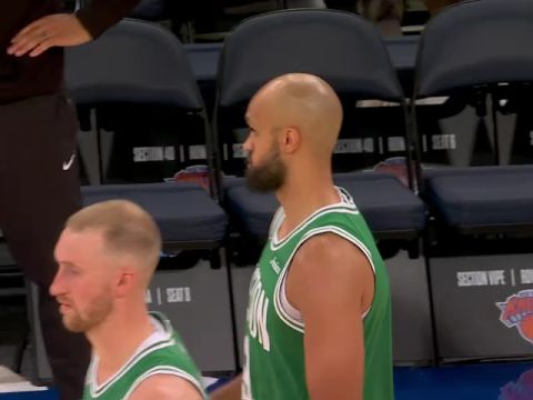 NBA常规赛：凯尔特人vs尼克斯英文原声全场回放