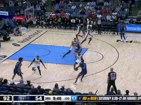 NBA常规赛：热火vs灰熊第3节中文解说回放