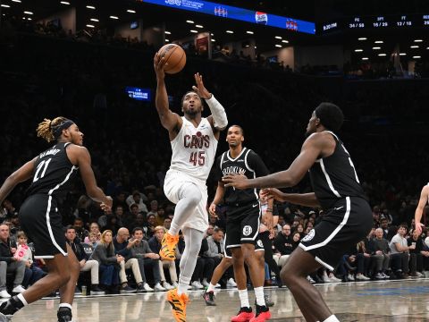 骑士vs篮网精华回放 米切尔狂砍35分带领骑士惊险战胜篮网