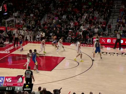 勇士vs开拓者第2节中文解说回放