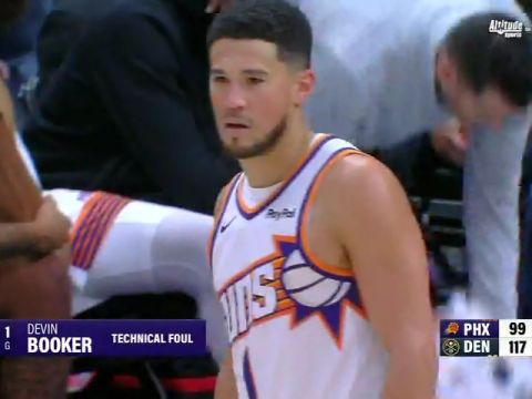 NBA常规赛:太阳vs掘金第4节英文原声回放
