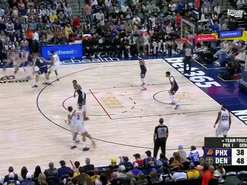 NBA常规赛:太阳vs掘金第2节中文解说回放