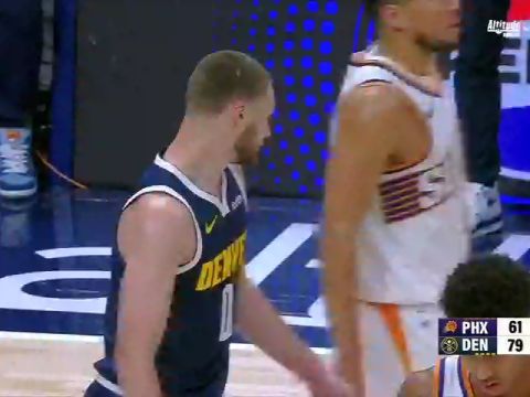NBA常规赛:太阳vs掘金第3节英文原声回放