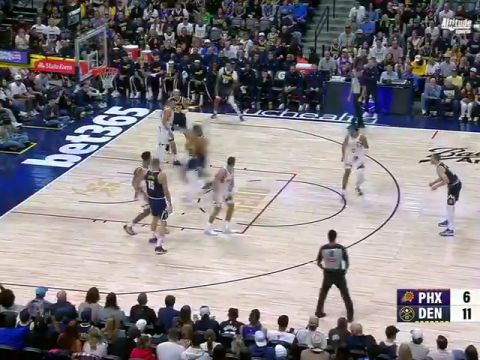 NBA常规赛:太阳vs掘金第1节英文原声回放