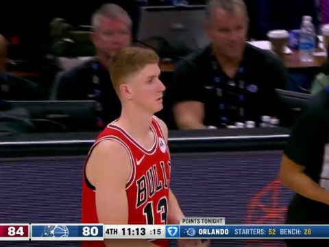 NBA常规赛:公牛vs魔术第4节英文原声回放